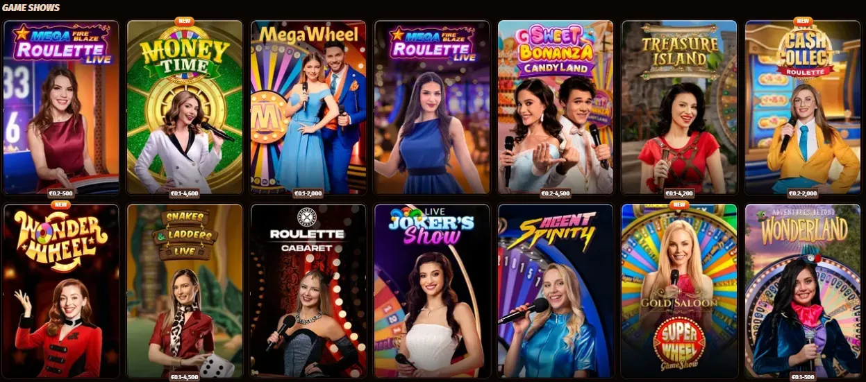 WestAce Casino live game shows