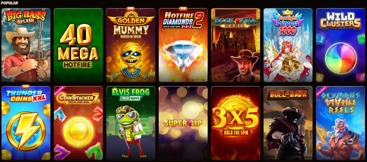 WestAce Casino populaire spellen