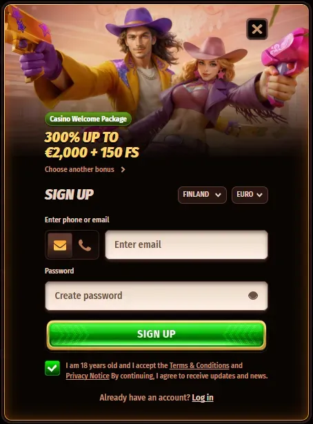 West Ace Casino registratie